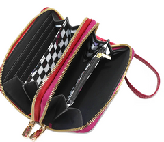 Nikky Medium Double Zipper Wallet Urban Coffee Dream
