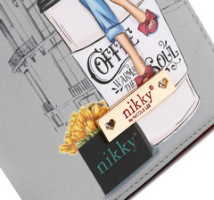 Nikky Medium Double Zipper Wallet Urban Coffee Dream
