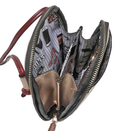 Nikky Zip Around Phone/Wallet Crossbody Urban Coffee Bag