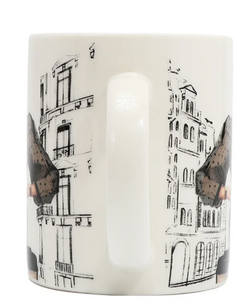 Nikky Ceramic Mug with Bunny Chain