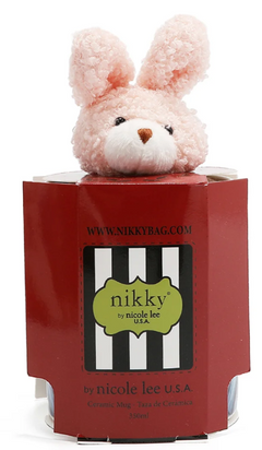 Nikky Ceramic Mug with Bunny Chain