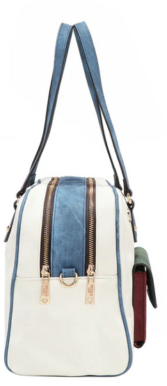 Colorblock Boston Bag