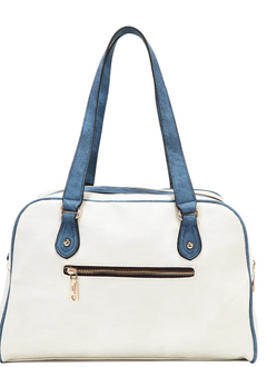 Colorblock Boston Bag