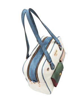 Colorblock Boston Bag