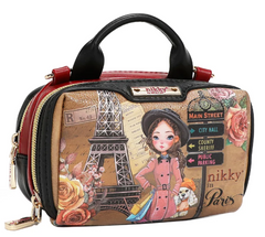 Mini Boston Double Zip Crossbody Emily Goes to Paris