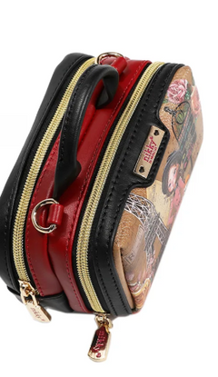 Mini Boston Double Zip Crossbody Emily Goes to Paris