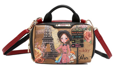 Mini Boston Double Zip Crossbody Emily Goes to Paris