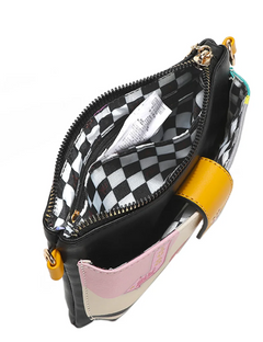 Nikky Zip & Snap Button Pouch Crossbody Emily Goes to Paris