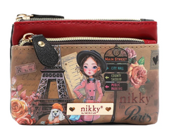 Mini Zip Pouch Coinpurse Emily Goes to Paris