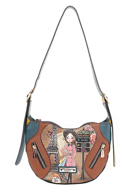 Emily Goes to Paris Saddle Bag