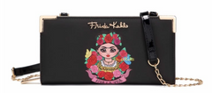 Frida Kahlo Flower Wristlet Wallet Red