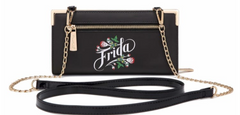 Frida Kahlo Flower Wristlet Wallet Red