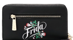 Frida Kahlo Flower Wristlet Wallet