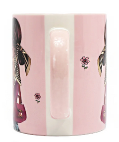 Nikky Ceramic Mug with Bunny Keychain Flowers Day