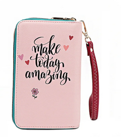 Nikky Medium Double Zipper Flowers Day