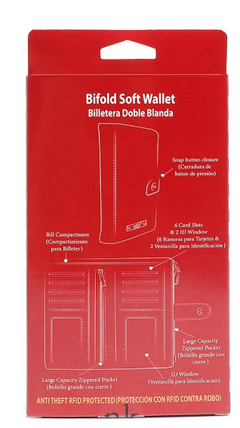 Bifold Zipper Wallet Flowers Day