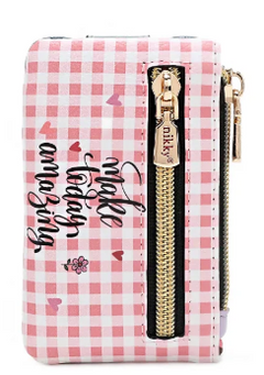 Mini Zip & Snap button Card Holder Flower Day