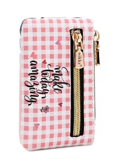 Mini Zip & Snap button Card Holder Flower Day