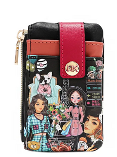 Mini Zip & Snap Button Card Holder Nikky Makes Friends