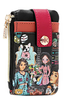 Mini Zip & Snap Button Card Holder Nikky Makes Friends