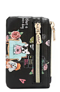 Mini Zip & Snap Button Card Holder Nikky Makes Friends