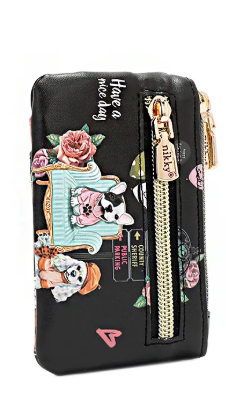 Mini Zip & Snap Button Card Holder Nikky Makes Friends