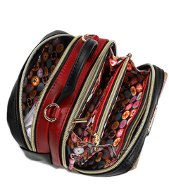 Mini Boston Double Zip Crossbody Party King