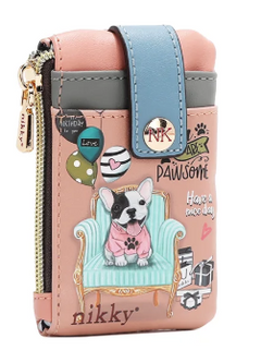 Mini Zip & Snap Button Card Holder