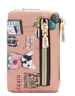 Mini Zip & Snap Button Card Holder