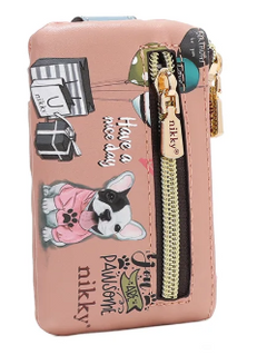 Mini Zip & Snap Button Card Holder