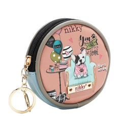 Round Coinpurse Keychain Party King