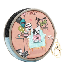 Round Coinpurse Keychain Party King