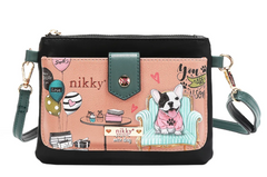 Zip & Snap Button Pouch Crossbody