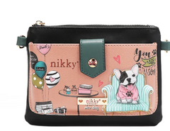 Zip & Snap Button Pouch Crossbody