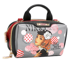 Mini Boston Double Zip Crossbody Ciega Por Ti
