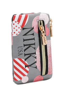 Mini Zip & Snap Button Card Holder Ciega Por Ti