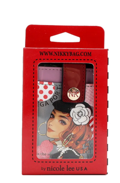 Mini Zip & Snap Button Card Holder Ciega Por Ti