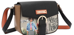 I live to Travel Backpack 3 Piece Set (Backpack, Crossbody, Wallet)