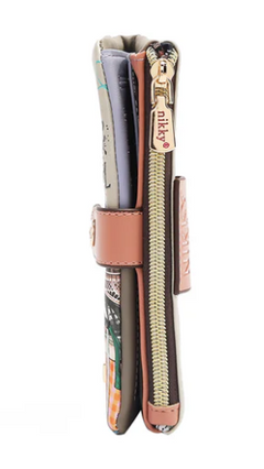 Bifold Zipper Wallet I live to travel
