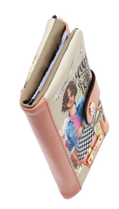 Bifold Zipper Wallet I live to travel