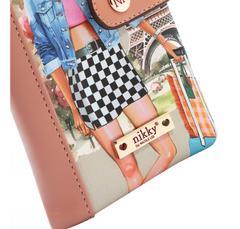 Bifold Zipper Wallet I live to travel