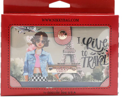 Compact Wallet I live to Travel