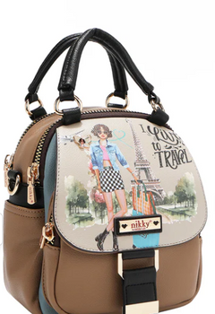Convertible Handbag/Backpack I live to Travel