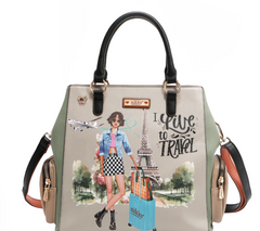 I live to Travel Bucket Bag