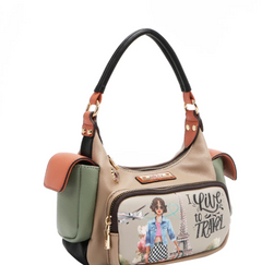 I live to Travel Small Shoulder Bag