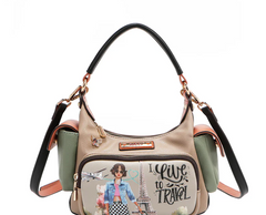 I live to Travel Small Shoulder Bag