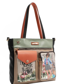 I live to Travel Tote Bag