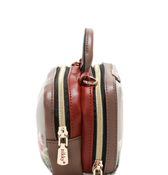 Mini Boston Double Zip Crossbody I live to Travel