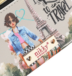I live to Travel Mini Zip Pouch (Coinpurse)