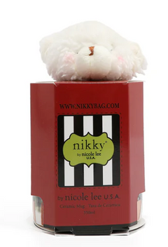 I live to Travel Nikky Ceramic Mug with Bunny Keychain